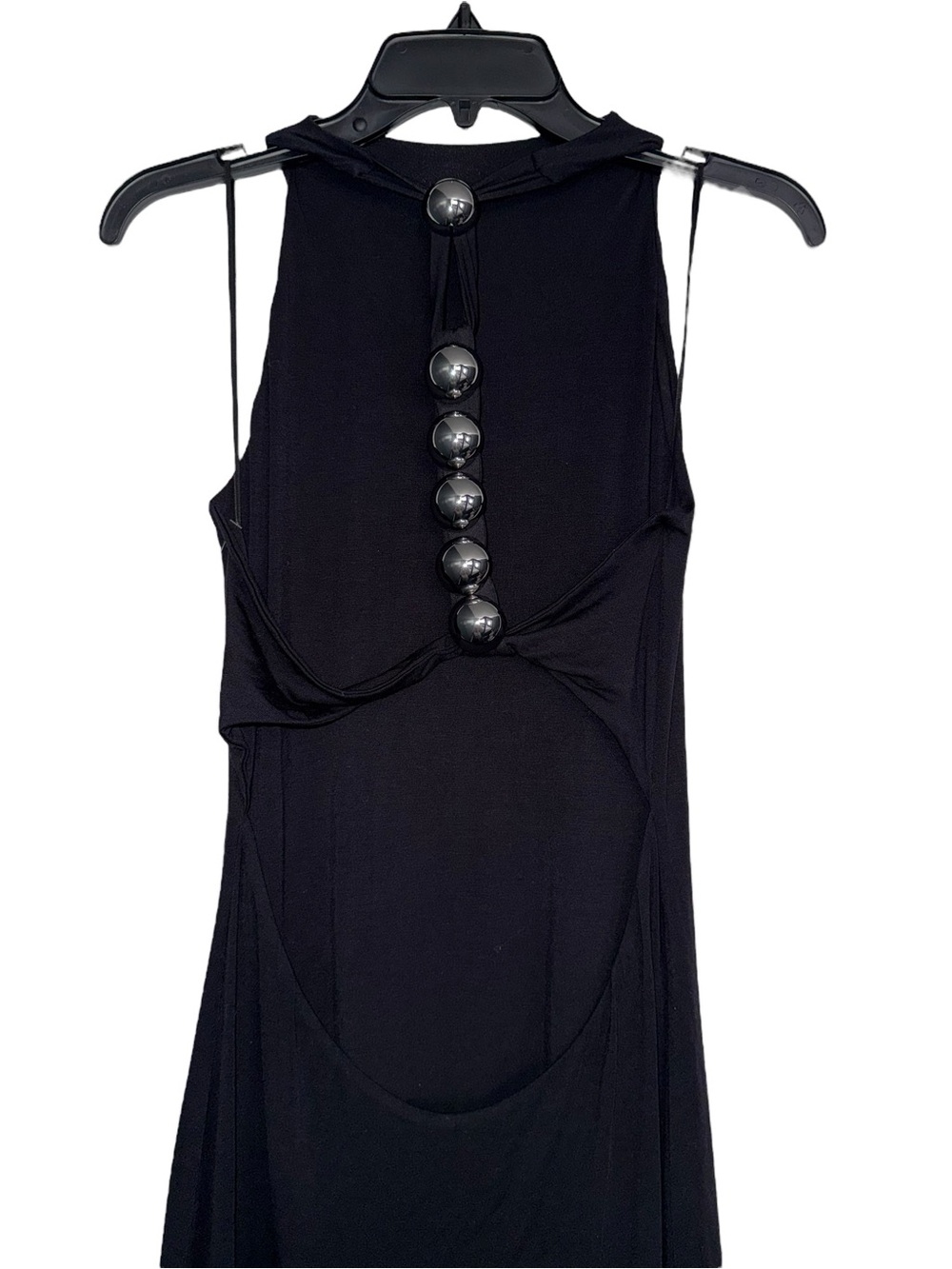 naked wardrobe Black MODAL OPEN BACK DOME MAXI DRESS Medium - Picture 5 of 11